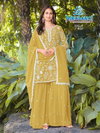 Misha By Mrudangi Georgette Top With Sharara Dupatta Suppliers In India